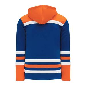 Wholesale Custom Heavyweight 100% Cotton Fleece Hockey Hoodie Embroidered Logo Cheap Lace Ice Hockey Sweater - Product Image 6