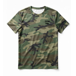 เสื้อยืดผู้ชายลายพรางแบบถัก ดีไซน์พิมพ์ลายทันสมัย คอกลม แขนสั้น น้ำหนักเบา ระบายอากาศได้ดี สวมใส่สบาย เหมาะสำหรับใส่ในชีวิตประจำวัน - Product Image 2