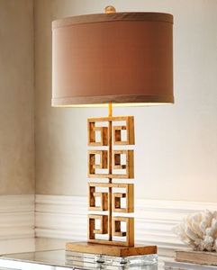 Lampe de table moderne en laiton avec abat-jour rectangulaire en tissu beige, alimentation CA E26, fil LED Ra80 3000K, lumière chaude, éclairage décoratif pour chambre à coucher - Product Image 3