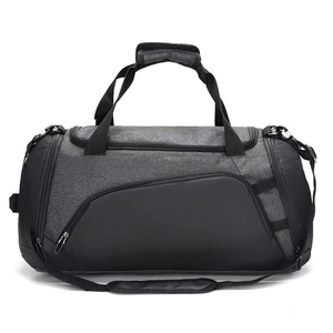 Bolsa de Gimnasio Oxford Unisex de 30-40L, Color Sólido, Cierre de Cremallera, Estilo Casual, Asa Suave y Resistente, Correa Ajustable, Compartimento Interior - Product Image 4