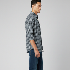 Camisas de Vestir a Cuadros Teñidas con Hilo 100% Algodón para Hombre, Tela Twill Antiarrugas y Transpirable, Estilo Casual, Colección Primavera ODM - Product Image 2