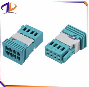 Connecteur Électrique Automobile Non Scellé 9-965382-2 MQS 8 Broches Cuivre Mâle/Femelle 0,63 mm Nylon Bleu Eau 12V 3A - Product Image 1