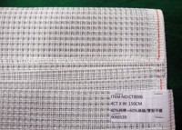 Tissu de tapisserie en toile de coton CT0006, tissage double brin, maille légère tricotée, motif croisé, taille personnalisable, antistatique, blanc, 80 GSM
