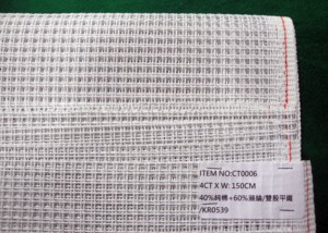 CT0006 Tapestry Canvas W/ Double-strand plain weave Light meshwork fabric woven with double threads - Product Image 1