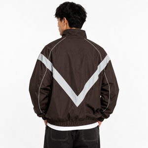 Customize Designed Windbreaker <b>Jacket</b> for <b>Men</b> <b>Reflective</b> Colorblock Nylon Windproof Waterproof Sports Hiking Front <b>Men's</b> <b>Jackets</b> - Product Image 2