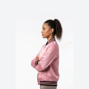 Chaqueta Varsity de Lona Estampada para Mujer, al Por Mayor, de Alta Calidad, al Mejor Precio, Transpirable, Cómoda, Moderna, Ajustable, de Algodón - Product Image 5