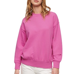 Nouveauté 2024 – Sweat-shirts respirants pour femmes à col rond, coupe ajustée, épaules tombantes, manches longues – Prix usine de gros - Product Image 1
