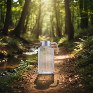 JARRA AGUA 1.7L <b>Glass</b> <b>Water</b> <b>Bottle</b> Outdoor <b>Water</b> Purification <b>Bottle</b> - Product Image 2