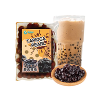 KEIFU 50g OEM/ODM Perlas de Tapioca Marrón Instantáneas, Boba Masticable para Té de Burbujas, Listas para Comer en Bolsa, Certificadas HALAL/HACCP/ISO 22000