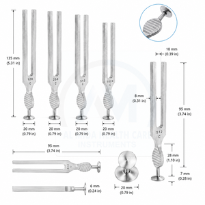 Diapason de précision 1024 C, instrument orthopédique manuel, certifié CE, classe I, pour utilisation en salle chirurgicale - Product Image 4