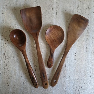 Juego de Utensilios de Cocina Ecológicos de Madera de Acacia de 12 Piezas al por Mayor con Cuchara de Madera Natural, Espátula y Cuchara Ranurada - Aptos para Lavavajillas - Product Image 3