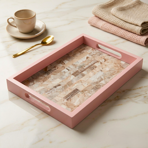Luxury Marble Serving Tray with Handles Decorative Rectangular Marble Tray for Coffee <b>Table</b> Kitchen Counter Dining Room and Home - Product Image 3