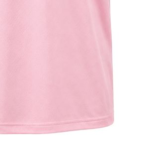 Maillot de sport rose JJ brodé à col en V, manches courtes, rayures blanches, léger, pour équipe sportive, uniforme, vêtement de sport - Product Image 4