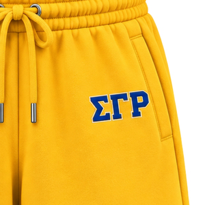 กางเกงขาสั้นผ้าฟลีซลายตัวอักษรกรีก Sigma Gamma Rho สำหรับผู้หญิง เสื้อผ้าชมรมแบบกำหนดเอง กางเกงขาสั้นเนื้อนุ่ม สวมใส่สบายๆ ชุดกีฬา ชุดออกกำลังกาย ชุดลำลอง - Product Image 5