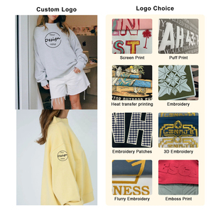 2026 Latest Design Women's Oversized Mockneck 100% Cotton Material Lightweight Quickdry Custom Logo Printing OEM Low Price & MOQ - Product Image 2