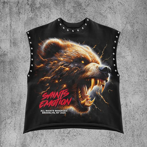 Camiseta Oversize Personalizada Eyre Sports Wear con Hombros Caídos, Estilo Vintage Desgastado, Corta y de Gran Gramaje para Streetwear - Product Image 1
