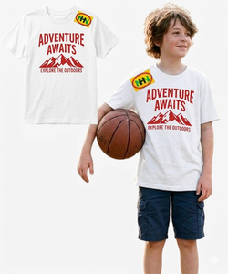Nueva Colección Verano 2025, Camiseta Casual de Manga Corta con Cuello Redondo para Niños, 100% Algodón Tejido, Venta al Por Mayor, Diseño de Dibujos Animados para Bebés - Product Image 2