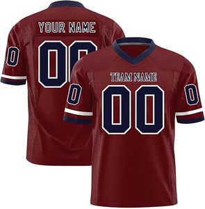Wholesale Custom American Football Jersey for Adults Youth Printed Mesh <b>Polyester</b> Plain <b>Shirt</b> Short American Football Jerseys - Product Image 6
