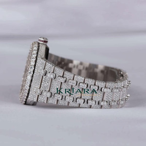 Best Quality Moissanite <b>Diamond</b> <b>Watch</b> Fashion Wristwatch with Moissanite Quartz Movement for Daily Use Available For Sale - Product Image 6