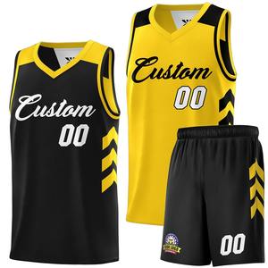 Conjuntos de Uniformes Deportivos Personalizados para Equipos de Baloncesto, Camiseta y Pantalones Cortos Reversibles con Estampado Digital para Hombre, Tallas Grandes, con Logotipo Personalizado, 100% Poliéster - Product Image 2