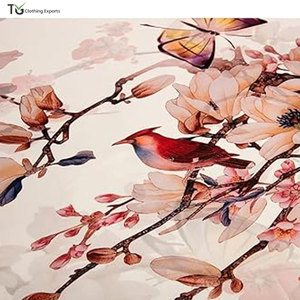 Écharpe pour femme en soie 100%, style luxueux, impression personnalisée, tissu doux, accessoires de mode pour femme - Product Image 6