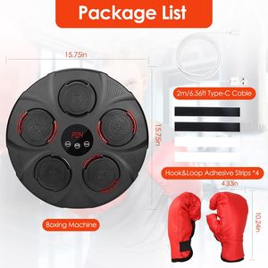 Macchina da Boxe Elettronica con LED e Musica, Bersaglio da Parete per Allenamento, Attrezzatura per Esercizi di Pugilato - Product Image 6