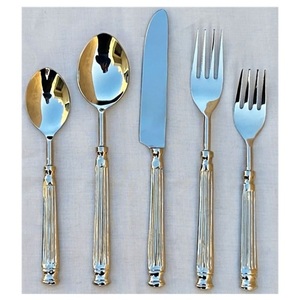 New Arrivals Mirror Polished Cutlery <b>Table</b> Decor Flatware Set For Home Hotel Restaurant Use Place Setting <b>Spoon</b> Fork Knife Set - Product Image 1