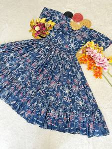Boutique Wholesale 2026 Autumn New Fashion Round Neck Casual Long Sleeved Chiffon <b>Women's</b> <b>Dress</b> - Product Image 5
