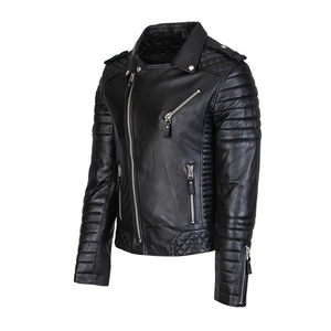 Vestes en cuir respirantes personnalisées avec logo et design sur mesure, dernière collection 2026, nouvelles vestes en cuir brillantes pour motards - Product Image 6