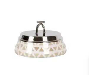 Olla de lujo para calentar alimentos, de acero inoxidable martillado, con tapa con perilla dorada, para banquetes de boda y catering. - Product Image 3