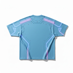 T-shirt Oversize Urbain Homme Personnalisé avec Impression en Relief Coton Lourd Streetwear Lavage Vintage Uni Vierge en Gros - Product Image 3