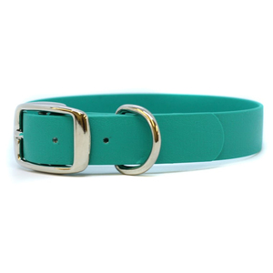 Collier pour chien imperméable, anti-odeur, en PVC enduit, boucle réglable, collier pour animaux de compagnie robuste avec anneau en D en métal pour l'entraînement et les promenades - Product Image 2