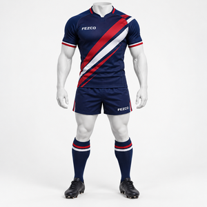 Uniforme de rugby antibactérien, respirant et écologique, service OEM, faible MOQ, conception de logo personnalisé, séchage rapide, anti-UV - Product Image 1