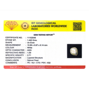 Loose Keshi Pearl 7.2 Carat Stunning Gemstone for Fine Jewelry - Product Image 4