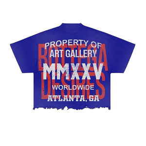 T-shirt de luxe de marque pour homme, vêtements de rue de haute qualité, impression DTG, streetwear, t-shirts graphiques vintage, t-shirt oversize uni pour homme - Product Image 5
