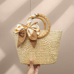 Elegant Handbags For Women Rattan Handbag <b>Straw</b> <b>Bag</b> for Women Holiday OEM Acceptable Custom Logo from Vietnam Factory - Product Image 3