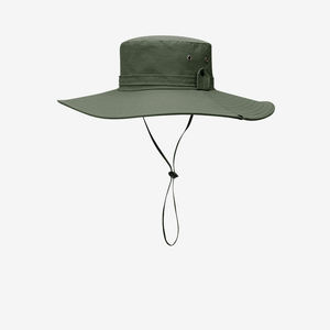 Custom Canvas Fisherman Summer Waterproof Quick Dry Fisherman <b>Hat</b> <b>Men</b> Block <b>Hat</b> Outdoor Fishing Wide Brim Bucket <b>Hat</b> With Rope - Product Image 3