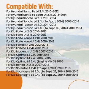 For Hyundai for Kia Forte5 V Ribbed Belt Tensioner and Idler Pulley Kit 6PK2125 Drive System Parts - Product Image 5