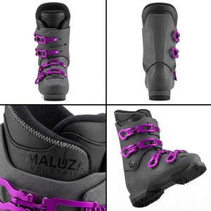 Botas de Esquí Alpino Ergonómicas para Hombre MALUZA INDUSTRIES, con Cierre de Múltiples Hebillas, Antideslizantes, Térmicas, para Deportes de Nieve - Product Image 4