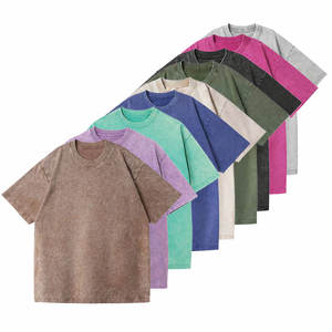 Camisetas de punto casuales para hombre con hombros caídos, personalizadas OEM, 100% algodón, transpirables, de gran tamaño, al por mayor, Bangladesh - Product Image 2