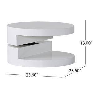 Mesa de Centro Giratoria Moderna con Diseño Elegante de Giro de 360 Grados para Mayor Comodidad y Conveniencia - Product Image 5