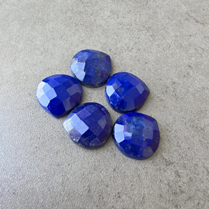 Piedra Preciosa de Lapislázuli con Corte Checker en Forma de Corazón, Calibrada, para Joyería - Product Image 3