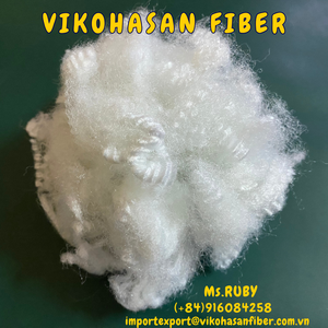 ราคาขายส่ง ใยสังเคราะห์ Vikohasan รีไซเคิลสีขาว 15D HS แบบกลวงเคลือบซิลิโคน สำหรับยัดไส้ของเล่น หมอน ผ้านวม เบาะรองนั่ง โซฟา เฟอร์นิเจอร์ - Product Image 3