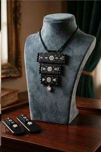 Présentoir de bijoux en velours poli, buste de présentation pour colliers et pendentifs, support de mannequin, vitrine de comptoir, décoration, conception personnalisée - Product Image 4