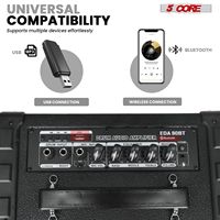Amplificateur de batterie électrique professionnel 80W avec haut-parleur de 8 pouces et égaliseur 3 bandes Modèle D0100XUCDXV