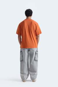 Camiseta Oversize de Moda para Hombre, Hombros Caídos, Ajuste Holgado, Algodón, Estilo Urbano, Camisetas Personalizables al por Mayor - Product Image 5