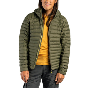 High Quality Breathable Lightweight Custom Women's Plus Size Vintage Washed Bubble Bomber Jacket <b>Zipper</b> Closure Cotton Shell - Product Image 3