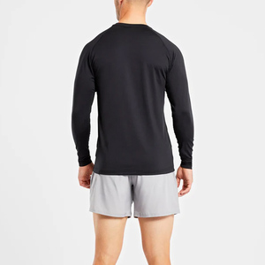 เสื้อยืดผู้ชายผ้าฝ้ายแท้ 100% ปรับแต่งได้ ทรงสลิมฟิตสำหรับฤดูร้อน ดีไซน์ชายเสื้อผ่าข้าง เหมาะสำหรับวิ่งในสภาพอากาศร้อน - Product Image 3