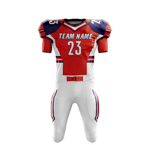 Uniforme de football américain grande taille à manches courtes imprimé léger confortable pour hommes antibactérien personnalisable - Product Image 2