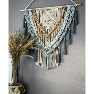 Tapiz de Macramé Bohemio Hecho a Mano, Decoración del Hogar con Cuerda de Algodón, Venta al por Mayor - Product Image 3